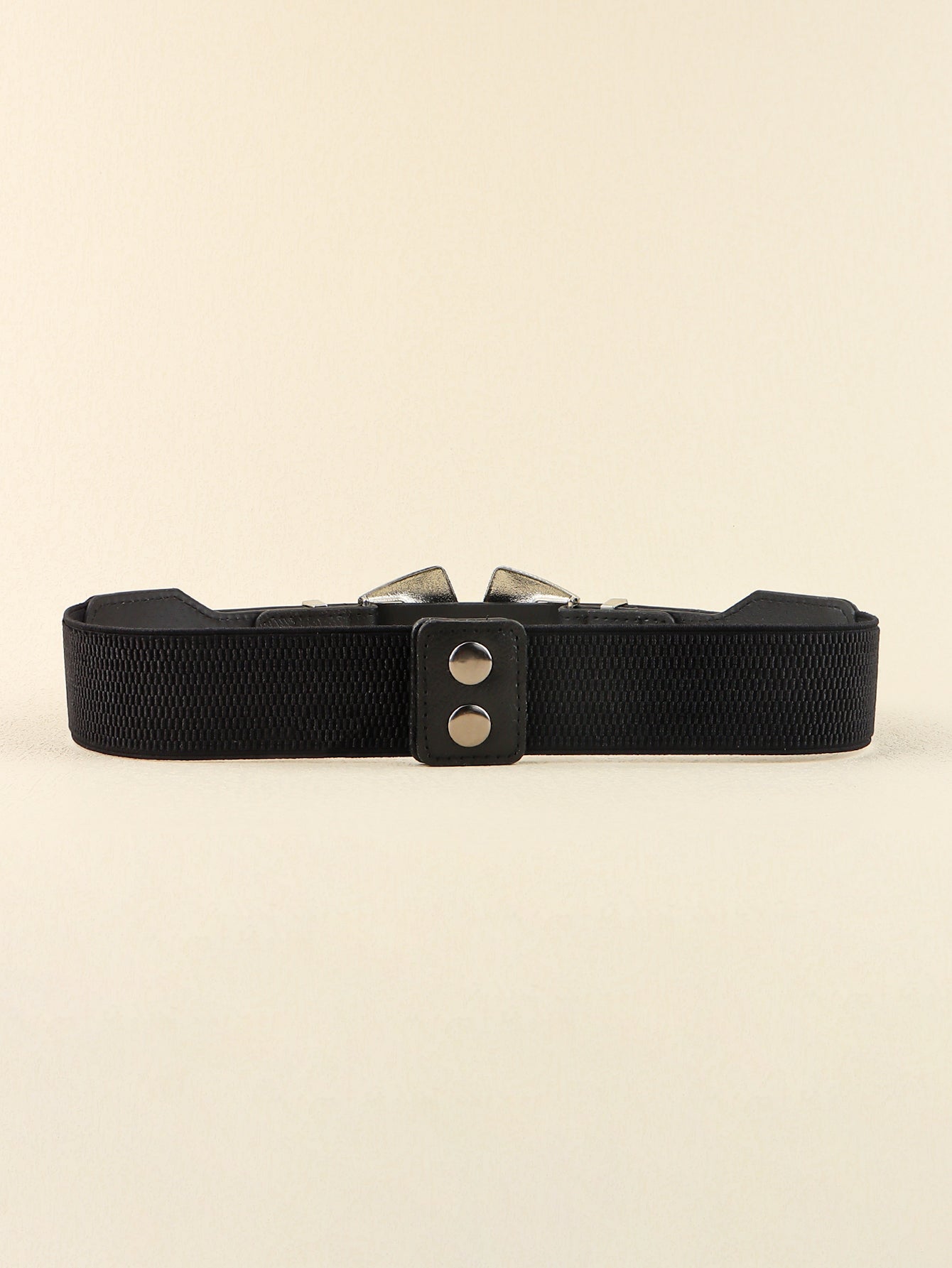 Double Buckle PU Leather Belt